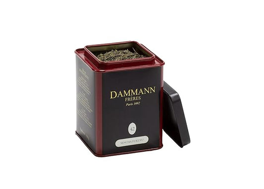 Dammann Freres Loose Leaf, Sencha Fukuyu, Premium Gourmet French Green Tea, 3.52 Ounce Tin