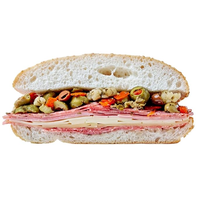 Central Grocery Olive Salad - 16 oz (Pack of 1) Perfect for Muffulettas, Sandwiches, Pizza Toppings, Pastas, Hot Dog Topper, Salads and More