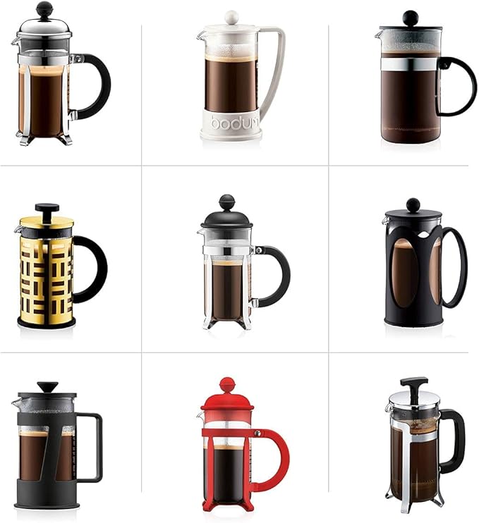 Bodum Spare Carafe for French Press, 34 oz, Transparent & Spare Carafe for French Press, 12 Ounce