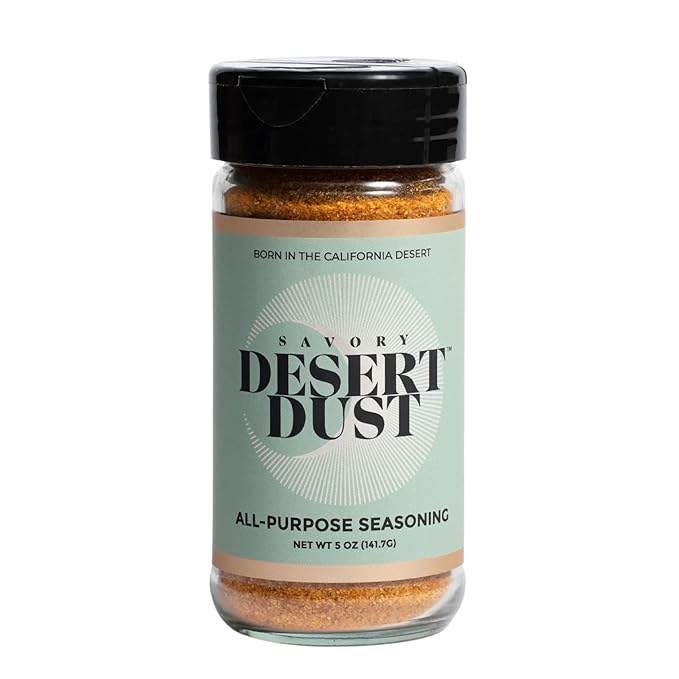 Desert Dust Savory Seasoning ??Organic Date Sugar Blend with Cumin, Paprika & Chili | Perfect Savory Spice for Chicken, Fish, Veggies & More | Low-Glycemic, Gluten-Free, No Brown Sugar (5oz)