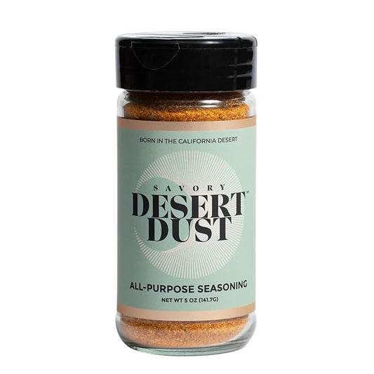 Desert Dust Savory Seasoning ??Organic Date Sugar Blend with Cumin, Paprika & Chili | Perfect Savory Spice for Chicken, Fish, Veggies & More | Low-Glycemic, Gluten-Free, No Brown Sugar (5oz)