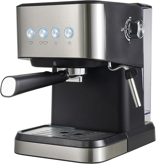 Espresso Machines, 20 Bar Professional Espresso Maker with Foaming Steam Wand, Semi-Automatic Espresso Coffee Maker for Home, Office, 50oz Removable Water Tank