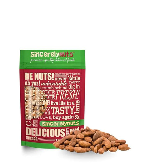 Sincerely Nuts ??Roasted Whole Salted Almonds | 3 Lb. Bag | Delicious Guilt Free Snack | Low Calorie, Vegan, Gluten Free | Gourmet Kosher Food | Source of Fiber, Protein, Vitamins and Minerals