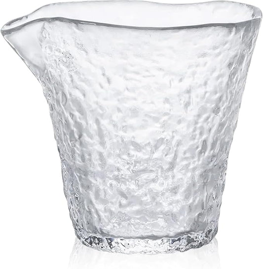 Japanese Handcrafted Sake Cups – Exquisite Artisan Glassware for Cold Sake & Shochu, Elegant Drinkware for Any Occasion, Made in Japan (First Snow Sake Carafe, Carafe 8.4 fl oz - 250ml)