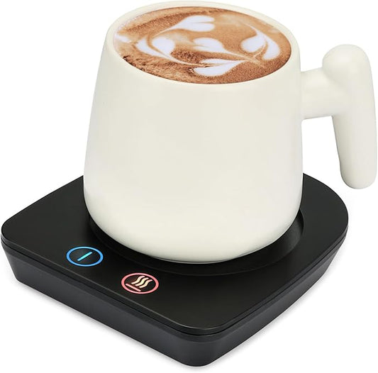 VOBAGA Coffee Mug Warmer&Cup Warmer for Office Desk Use Gift, Electric Beverage Warmer with Three Temperature Settings, Coffee Warmer for Cocoa Tea Milk with Auto Shut Off(NO Cup) (X-MAS Package)
