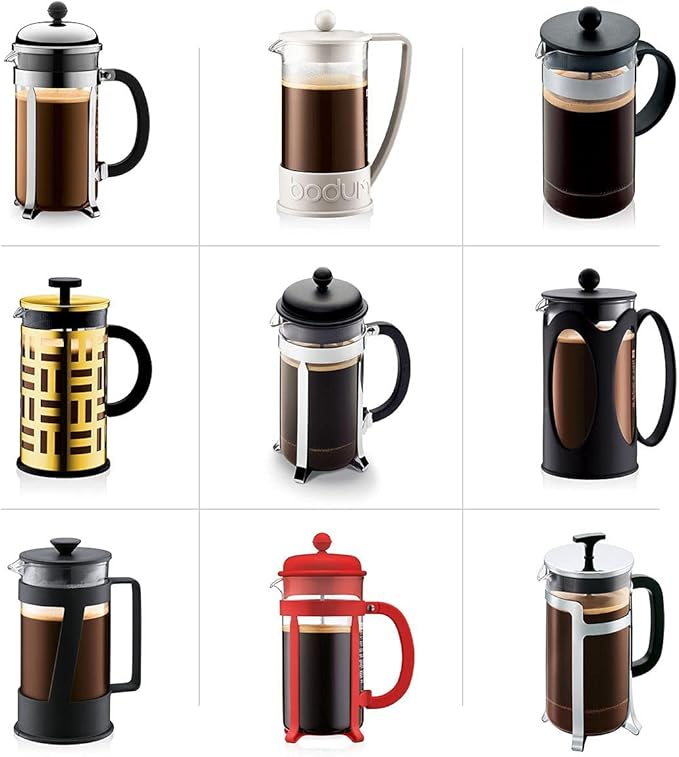 Bodum Spare Carafe for French Press, 34 oz, Transparent & Spare Carafe for French Press, 12 Ounce