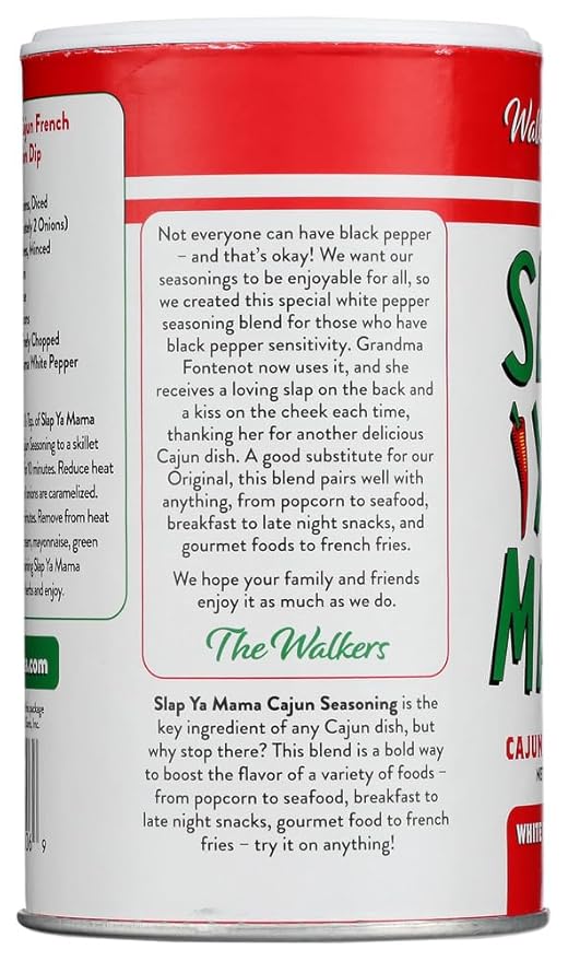 Slap Ya Mama 2 Piece Pepper Blend Cajun Seasoning, 8 Ounce