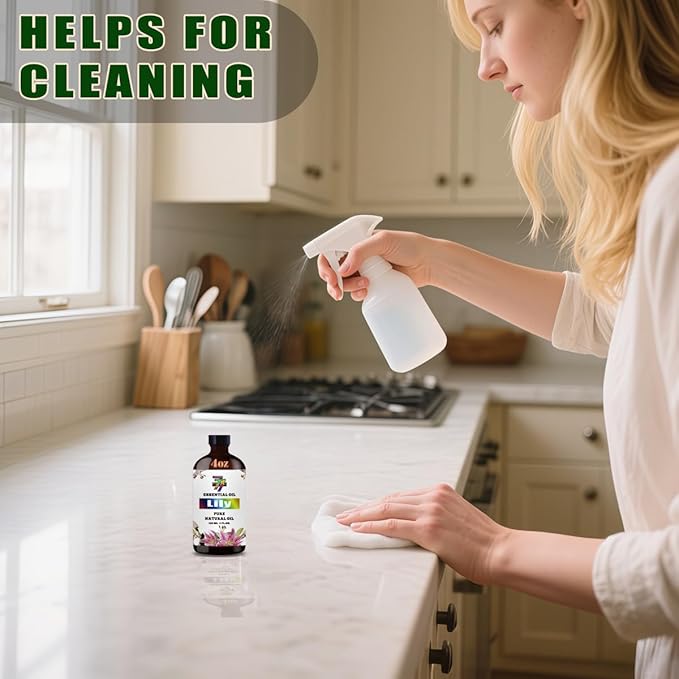 Lily Essential Oil (4 oz/120 ml) ??Lily Oils for Aromatherapy, diffusers, humidifiers, Home fragrances, DIY Skincare, soap Making, DIY Candle Making, Relaxation, Yoga, and Meditation