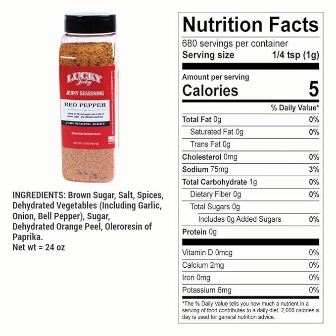 Lucky Jerky Seasoning (Red Pepper - 24oz)