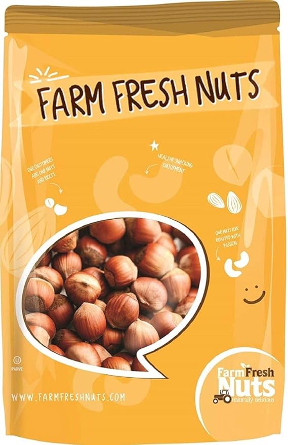 Raw In Shell Filberts/Hazelnuts (3 Lbs.) - Vegan & Keto Friendly - Super Crunchy & Delicious - Natural jumbo Oregon Filberts/Hazelnuts - Packed with Nutrients - Farm Fresh Nuts Brand