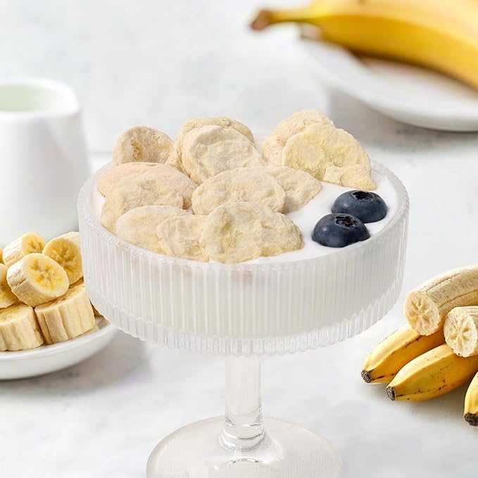 Ternio Premium Freeze Dried Bananas - 7.76 oz / 220 g - 100% Natural, No Preservatives, Low Calorie Snack - A Sweet and Crunchy Snack for Adults and Kids