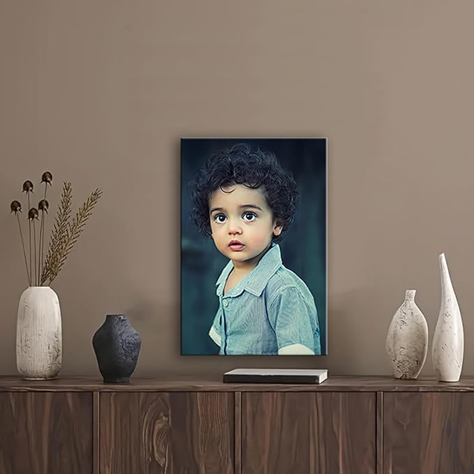 Hoopwarte Custom Canvas Prints with your Photos Framed Wall Art-Personalized Printing Photo to Canvas - Home Decor Gifts - Ready to Hang(8L?쐘12W 20x30cm)