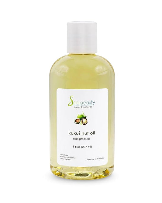 Soapeauty Kukui Nut Oil | 100% Pure & Natural | Cold Pressed | Moisturizing Oil for Skin, Hair, and
