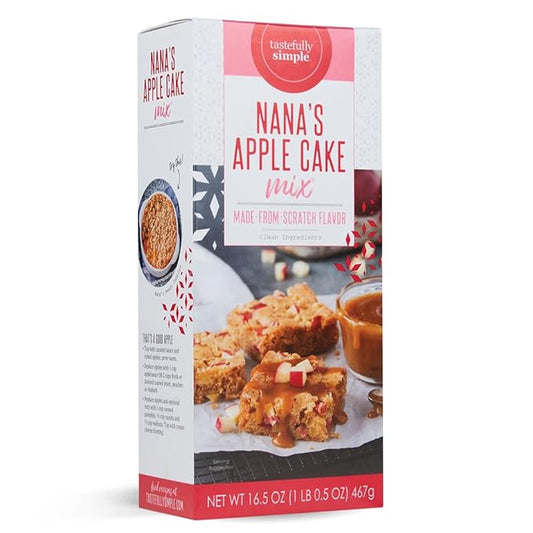 Tastefully Simple Nana's Apple Cake Mix, 16.5 Ounce