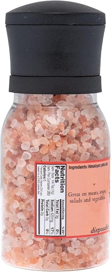 Olde Thompson Himalayan Pink Salt Grinder, 10 Ounce