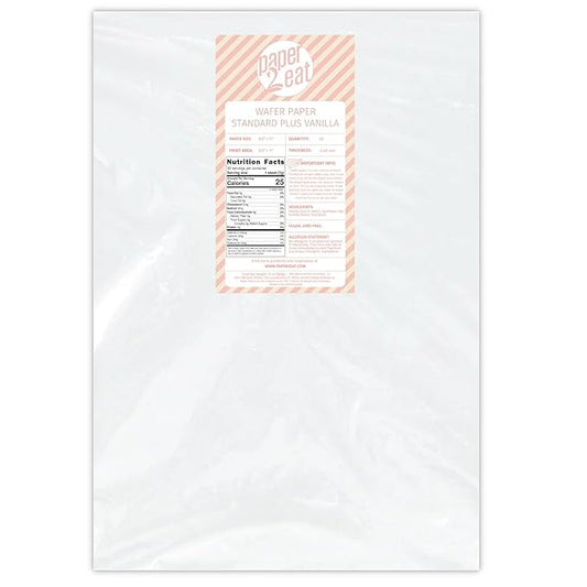 Printable Edible Wafer Paper Sheets from paper2eat (0.40 mm - 50 sheets/Vanilla)