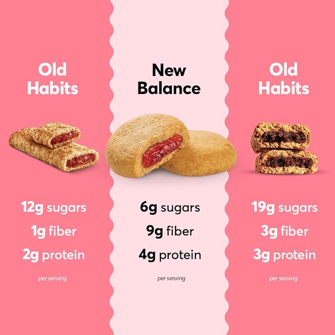 Olyra Strawberry - Organic Soft Baked Breakfast Bars - High Fiber - Healthy Breakfast Snacks with Real Fruit Filling - Healthy Snacks for Adults - Office Snack - School Kids Snack - Pack of 12