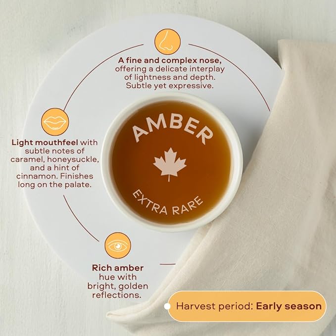 Escuminac Extra Rare ??500ml | Pure Organic Canadian Maple Syrup | Golden Delicate Taste | Single Forest Origin | Grade A Amber | Gourmet Gift for Foodies & Flavor Lovers
