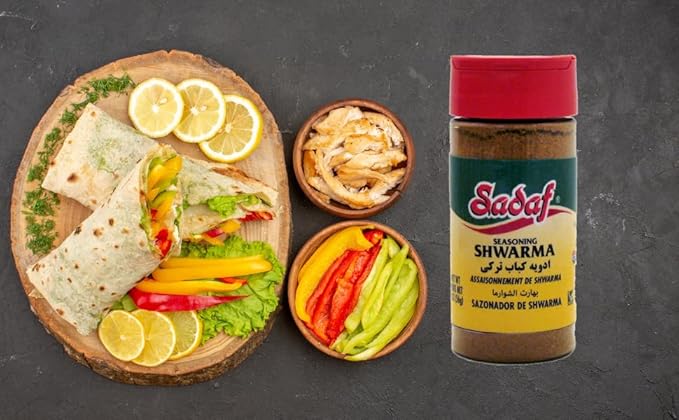 Sadaf Shwarma Seasoning - Shawarma Spice for Cooking & Food Seasoning - Spices & Seasonings - Middle Eastern Cuisine - Kosher - 2 Oz