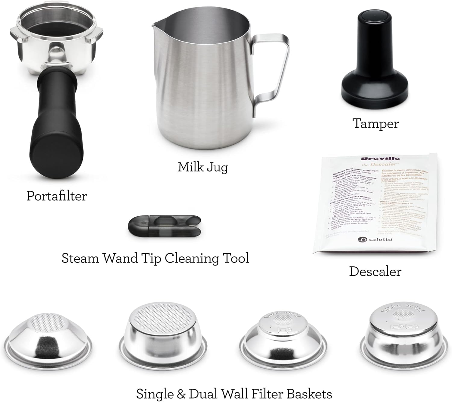 Breville BES450BSS Bambino Espresso Machine, Brushed Stainless Steel