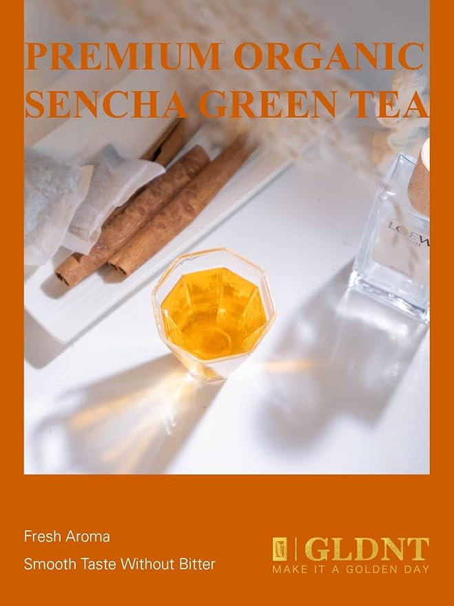 GLDNT Organic Oolong Tea Bags, Natural Organic Oolong Tea, Caffeinated, Hot & Iced Tea, 100 Count