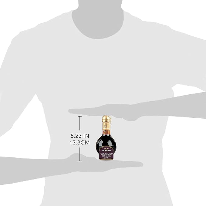 De Nigris 25 Years Aged Balsamic Vinegar Of Modena D.O.P. 3,4 Oz (100ml) | Balsamic Vinegar From Modena Italy, Tic Doser Included | Balsamic Vinegar Aged | Aged Balsamic Vinegar 25 Years