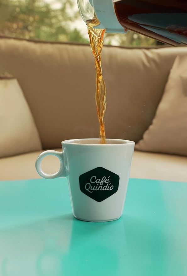 Cafe Quindio Genova Single Origin - Medium Roast 100% Colombian Excelso Ground Arabica Coffee - 12 Ounce Bag (340g)