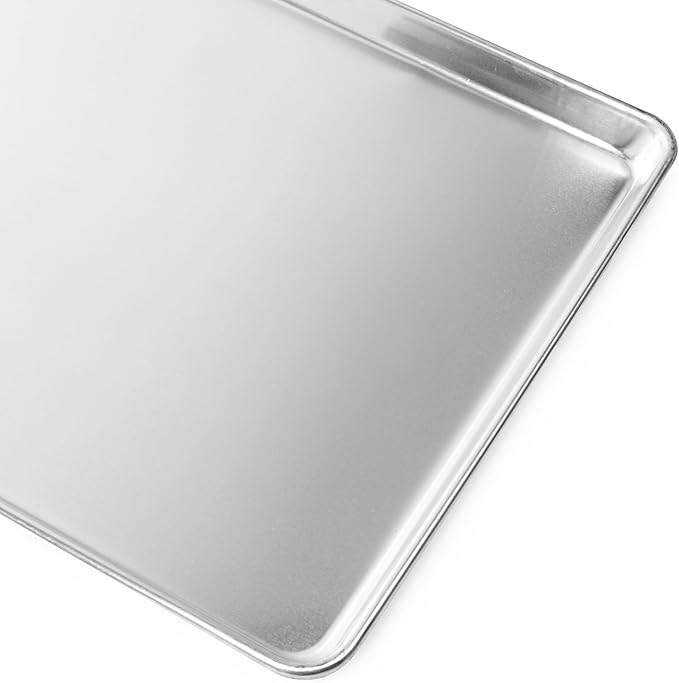 GRIDMANN 15" x 21" Commercial Grade Aluminum Cookie Sheet Baking Tray Pan Three Quarter Sheet - 6 Pans