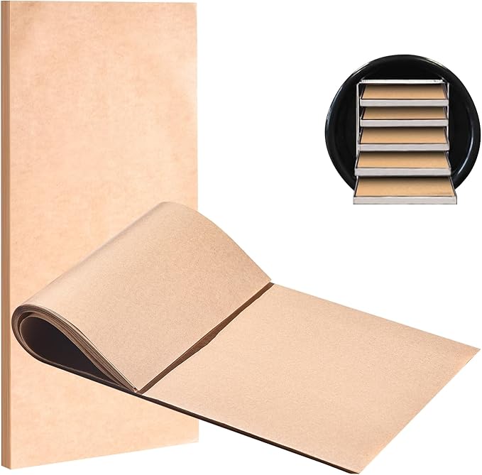 KitchenRaku 200 Pack Parchment Paper For Harvest Right Freeze Dryer Trays, Disposable Accessories for Freeze Dryer Trays, Prevent Food Items From Sticking (PPA11, 19 3/4" x 8 7/16",Large)