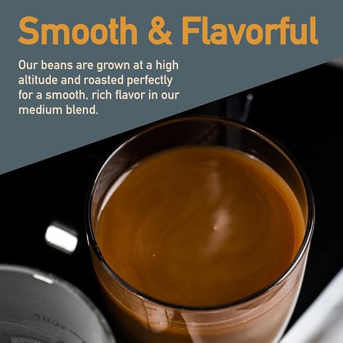 Healthy Bean Decaf Organic Ground Coffee - Low Acid Coffee Grounds for Sensitive Stomach - Medium Roast Blend, USDA Organic, High Antioxidants, Smooth and Rich Flavor, Low Acid Decaf, 11oz