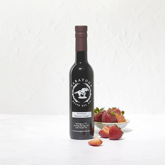 Saratoga Olive Oil Company Strawberry Dark Balsamic Vinegar 375ml (12.7oz)