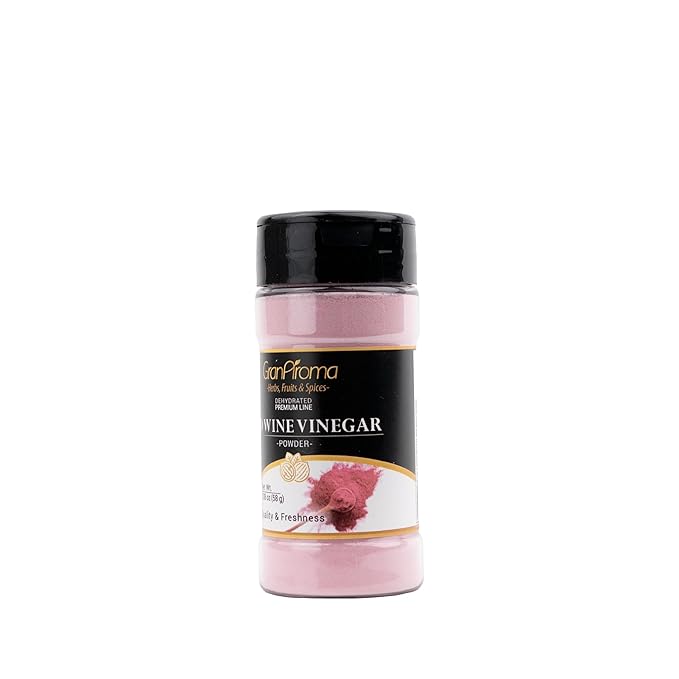 GranAroma Red Wine Vinegar Powder, Tart Flavor, Dry Rubs & Dressings, Seasoning Powder (2.08 Ounce)