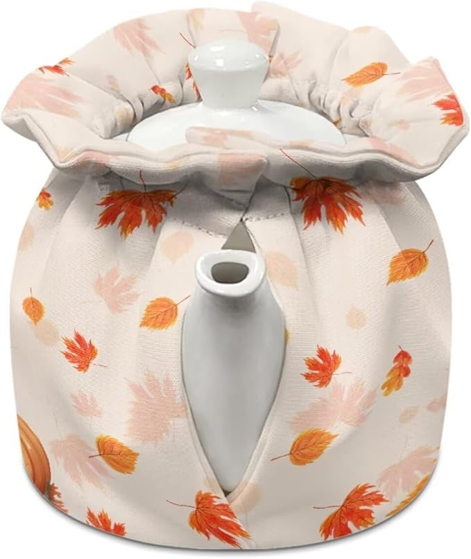 Cat Pumpkin Tea Cozies for Halloween Day Soft Tea Cozy for Teapot Insulated for Party,Extra Thick Reusable Teapot Insulation Cover Breakfast Warmer