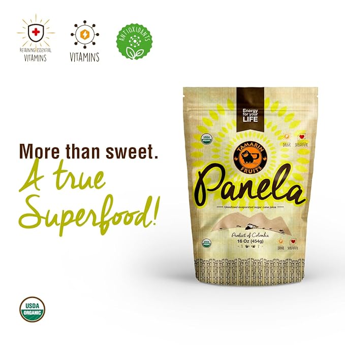 Panela - Unrefined Evaporated Sugar Cane, 1 pound (1 pound)