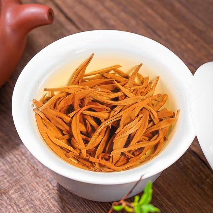 Yunnan Dianhong Black Tea ??Golden Needle, ?‘针, GoldenTip, GoldenMonkey, ?‘丝, Golden Hair ??Loose Leaf Chinese Red Tea, 100g / 3.53oz ??Bold, Full-Bodied, Delicate and Naturally Sweet