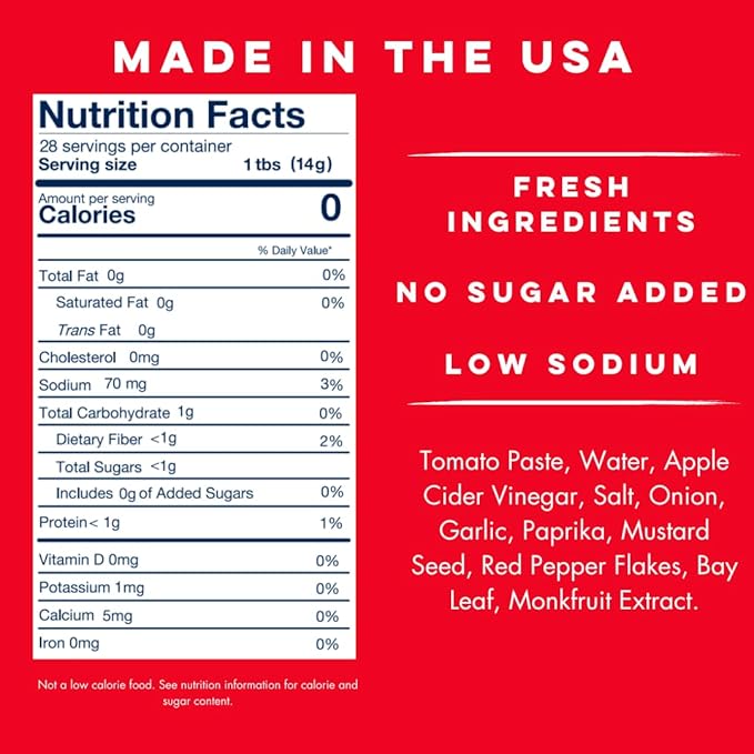 Yo Mama's Foods Keto Spicy Ketchup ??Pack of (4) - No Sugar Added, Low Carb, Vegan, Gluten Free, Paleo Friendly, and Made with Whole Non-GMO Tomatoes!
