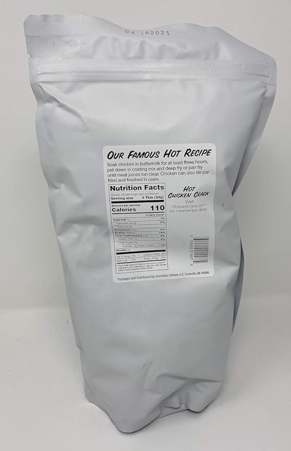 Chicken Crack Hot and Spicy Fried Chicken Coating, Large 2 Pound Bag