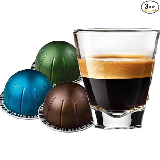 NEE JOO] Odacio Intenso Stormio 30 Variety Pack, Dark Roast Coffee, 30 Count Coffee Pods, Brews 7.8 oz.