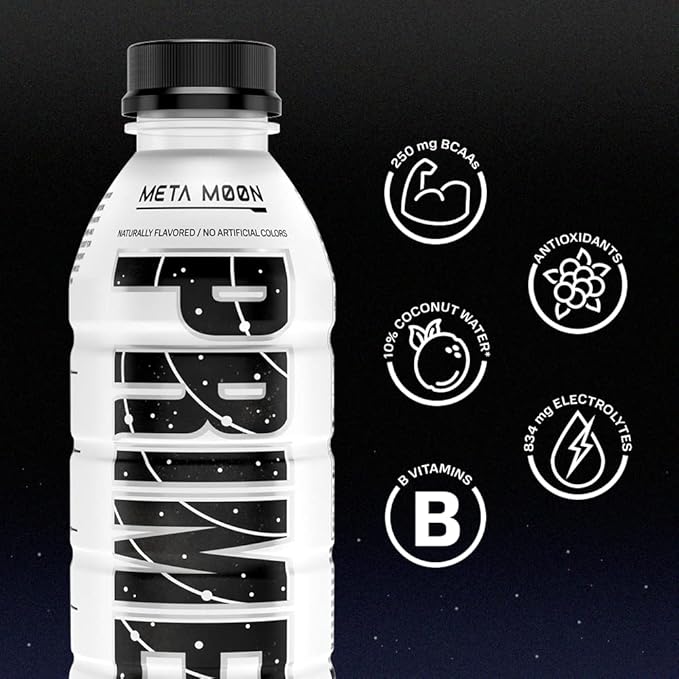 PRIME Hydration META MOON | Sports Drinks | Electrolyte Enhanced for Ultimate Hydration | 250mg