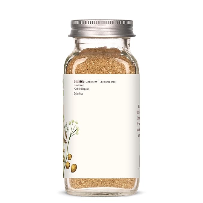 Banyan Botanicals CCF Spice Mix (Cumin, Coriander, Fennel)??Powder Blend of Organic Indian Spices for Cooking & Baking ?“Savory Spice Blend Inspired by CCF Tea 2.8 oz ?“Non-GMO Sustainably Sourced Vegan