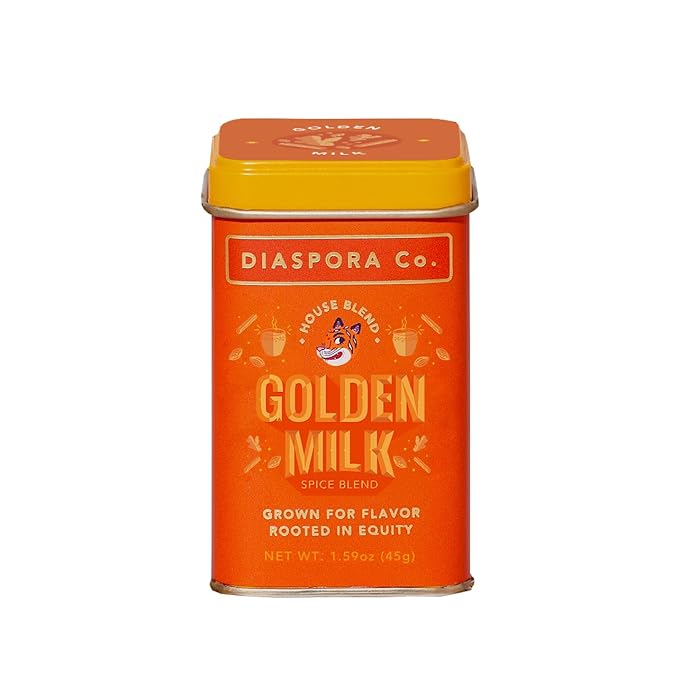 Diaspora Co. Golden Milk Spice Blend | For Lattes & Baking | Made with Fresh, Single-Origin Spices | 45g Everyday Tin