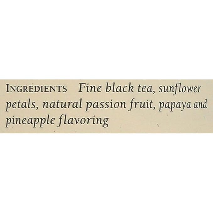 The Republic of Tea ??PassionFruit Papaya Black Tea Bags, Naturally Caffeinated, 50 Servings