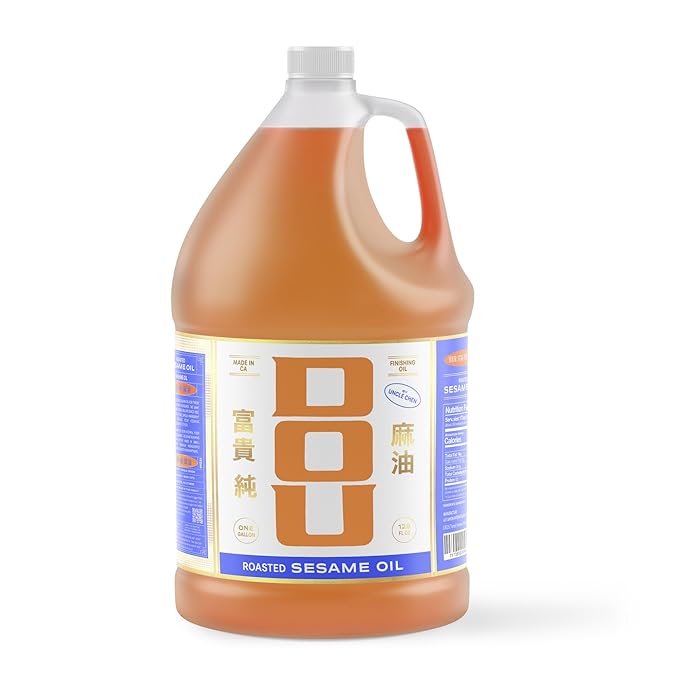 Dou by Uncle Chen Sesame Oil - Flavorful and Aromatic Oil for Cooking, Stir-Frying, and Dressing (1 Pack x 128oz)