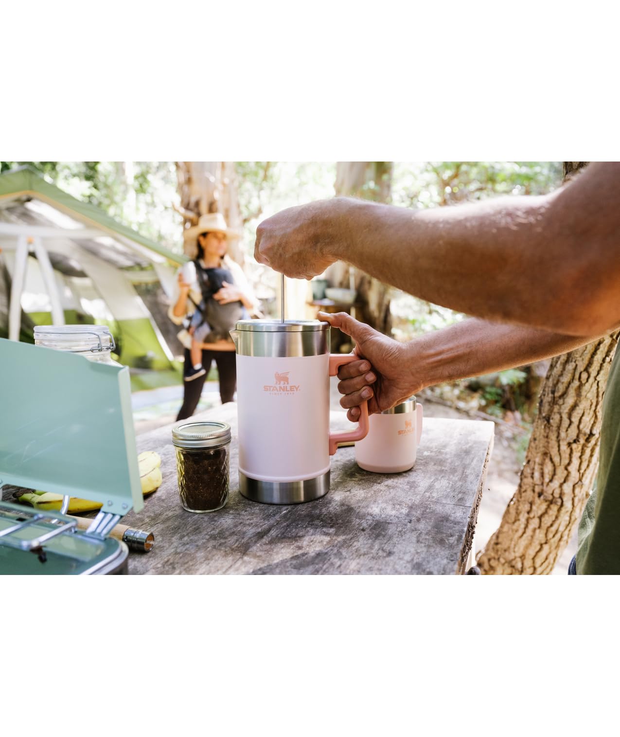 STANLEY Classic Stay-Hot French Press Coffee Maker 48 oz | 5 Minute Brew, 4 Hours Hot | Mesh Filter