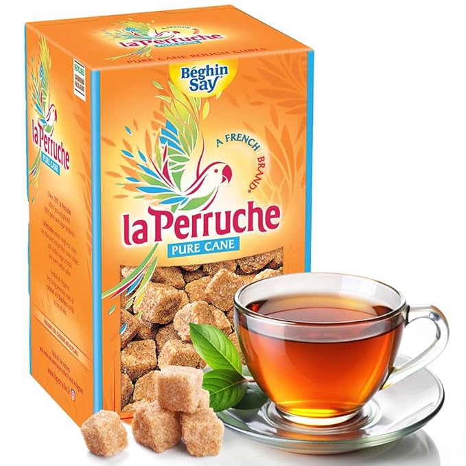 La Perruche Pure Cane Brown Sugar Cubes (750g/1.65lb box) | Ideal Sugar Cubes for Coffee | Pack of 4