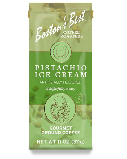 Boston???Best Gourmet Ground Coffee ??Pistachio Ice Cream ??Medium Roast ??11 oz
