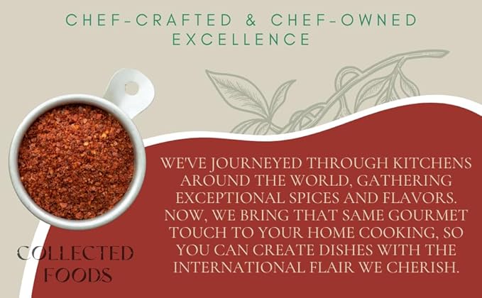Premium Aleppo Pepper Flakes, Naturally Sun-Dried, Small Batch Spice for Smoky Flavor & Balanced Heat, Gourmet Alternative to Red Chili & Red Pepper, 2oz