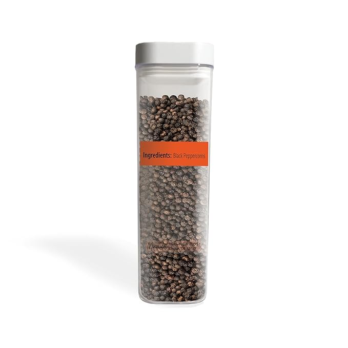 Minimalist Whole Black Peppercorns, 22.4 oz, Pepper Mill & Grinder Refill, Garnish, Reusable Packaging