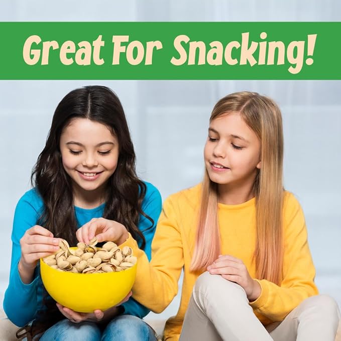 Sincerely Nuts Large Pistachios Roasted Salted in Shell 5LB Bag Healthy Snack Food Great for Cooking Source of Fiber, Protein, Vitamins Minerals Gourmet Flavor Kosher Gluten Free