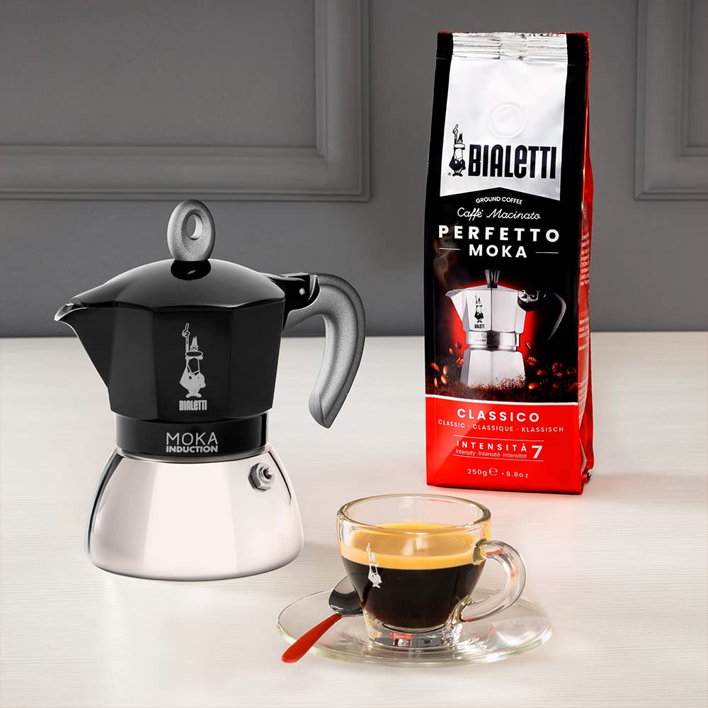 Bialetti - Moka Induction, Moka Pot, Suitable for all Types of Hobs, 6 Cups Espresso (9.4 Oz